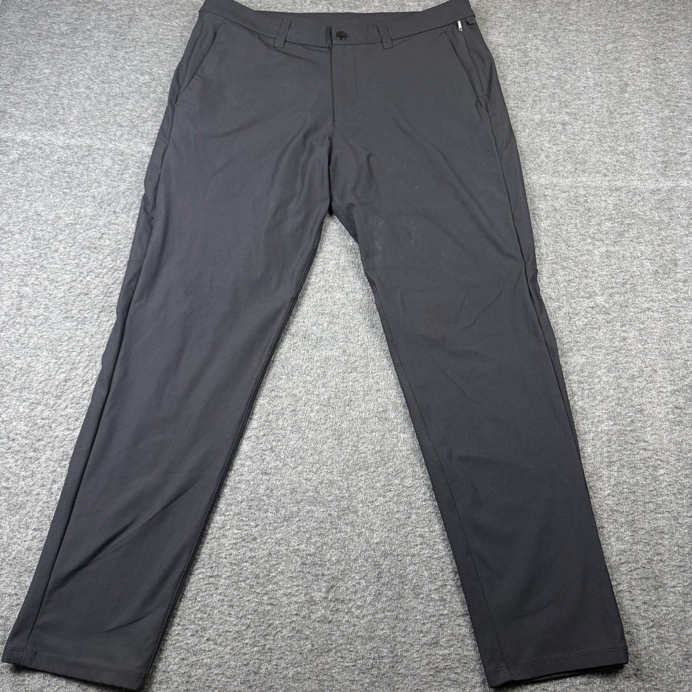 Lululemon Commission Pant Slim Fit Mens 36x31 Black ABC Warpstreme Stretch
